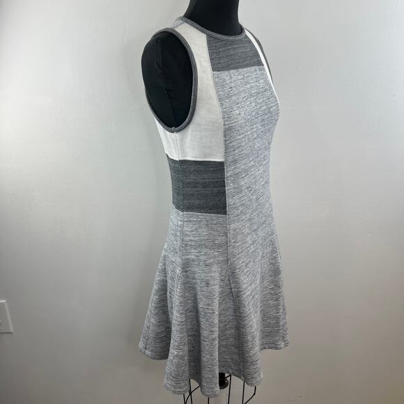 Derek Lam IOC x Athleta Downtown Gray Colorblock Fit & Flare Knit Dress 724631 M - Picture 4 of 14